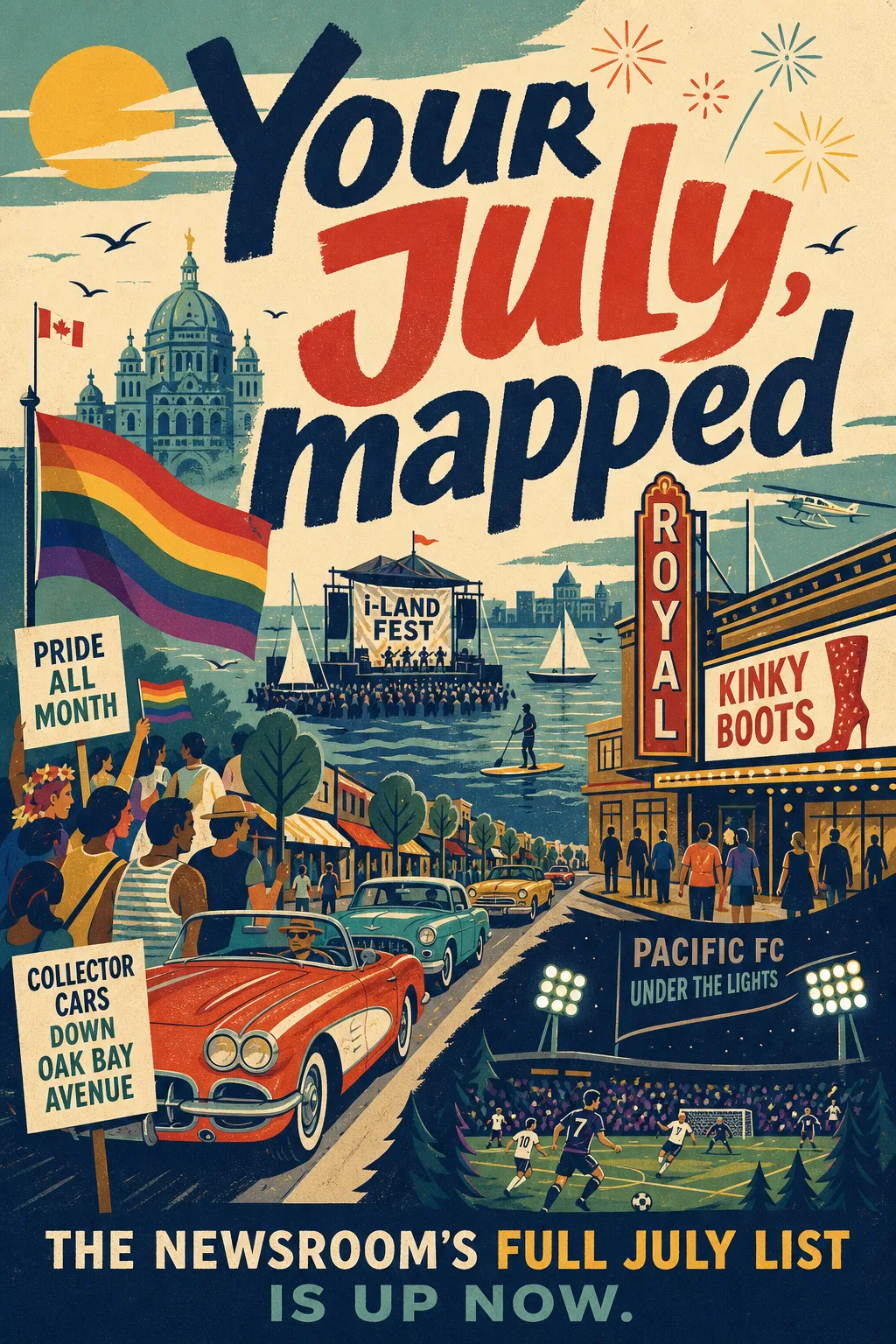 Your July, mapped