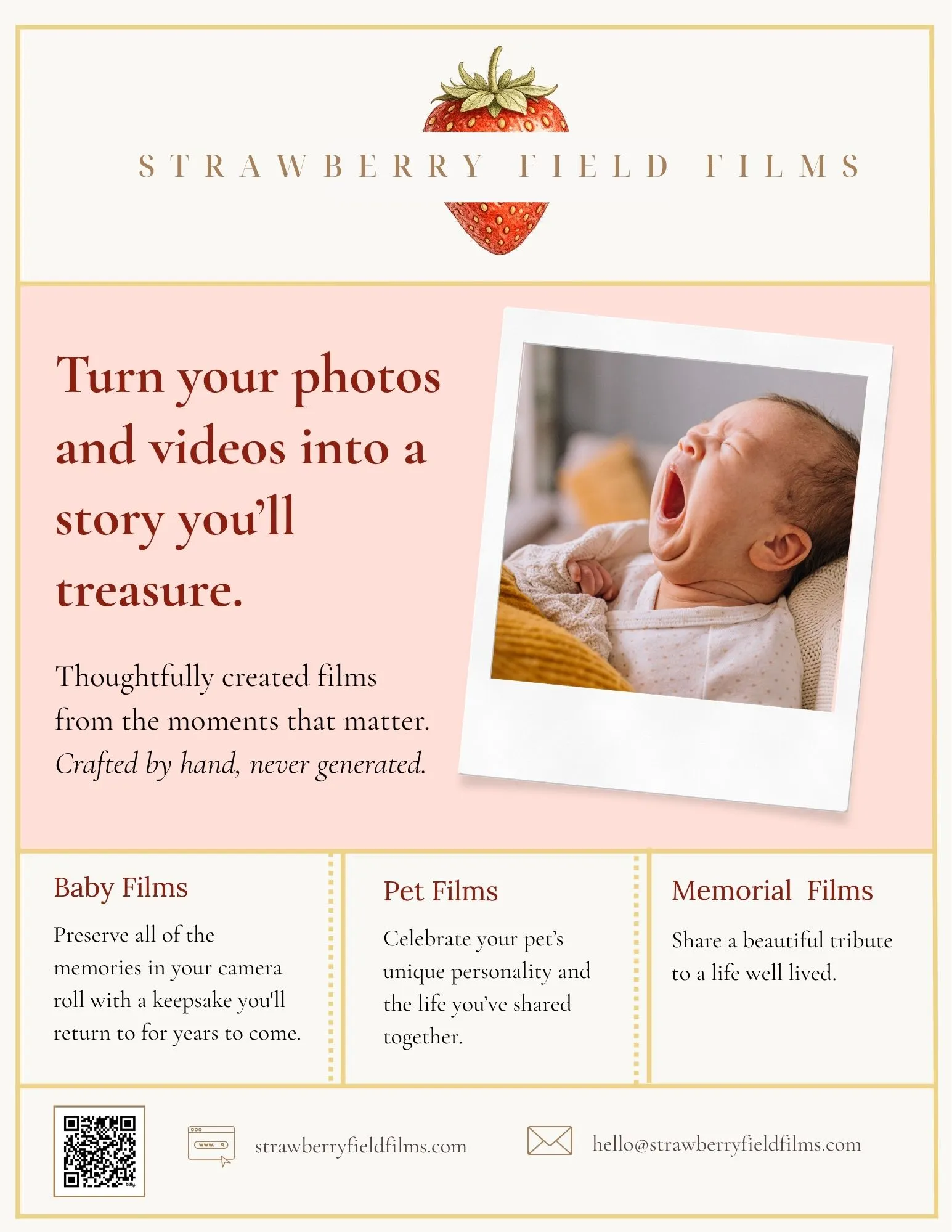 For Sale / Free: Turn your camera roll into a keepsake film