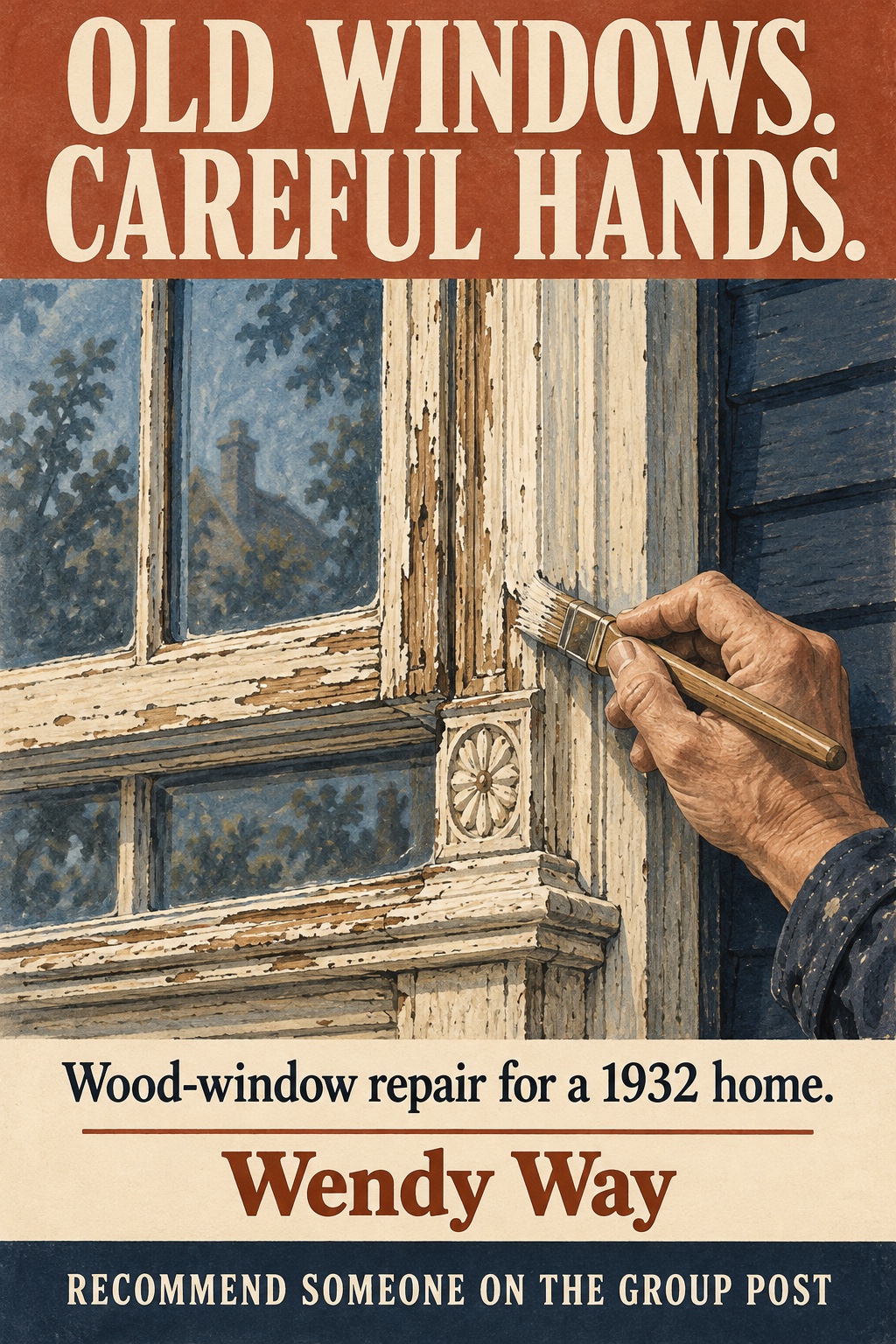 Notice: Old windows need a careful hand