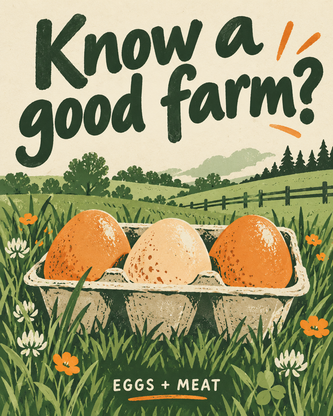 Notice: Know a good farm?