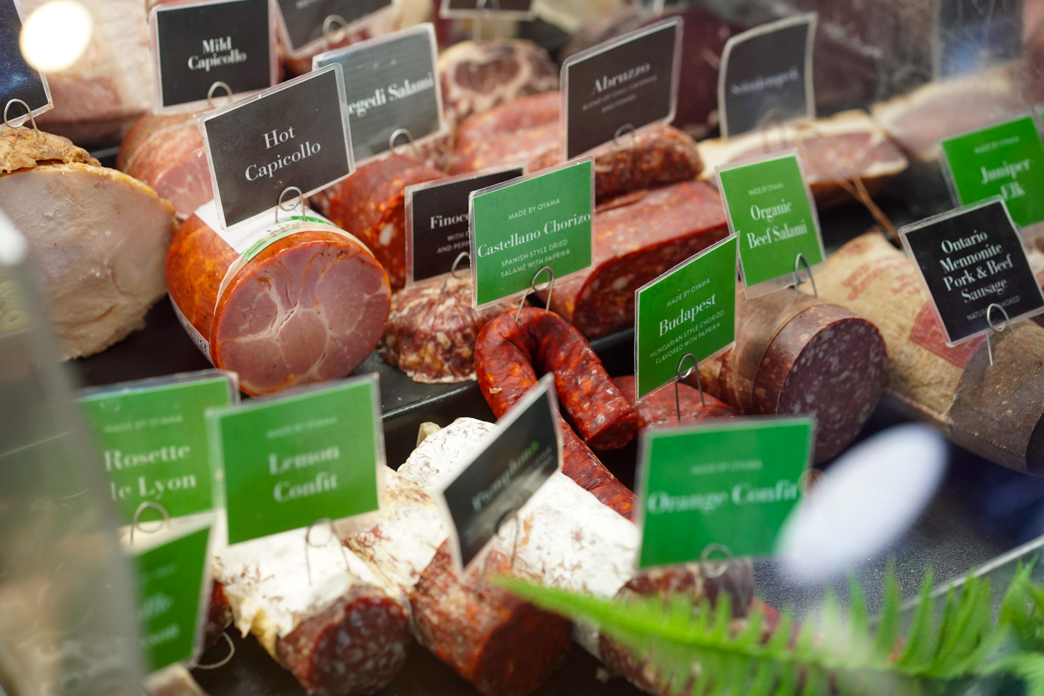 Ottavio’s Italian deli meat selection