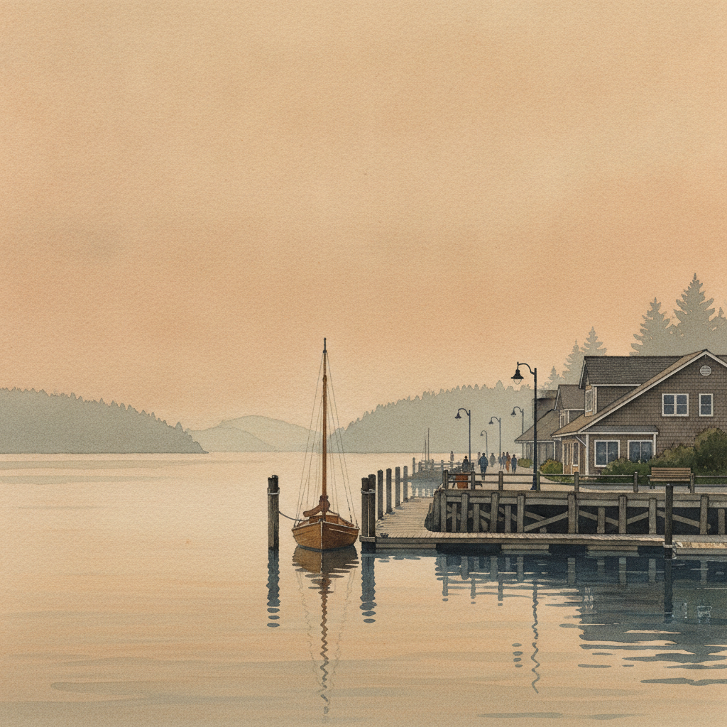 That orange sky over Victoria isn't a local fire. It's Washington's smoke.